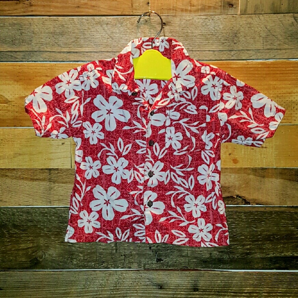 GYMBOREE RED HAWAIIAN SHIRT